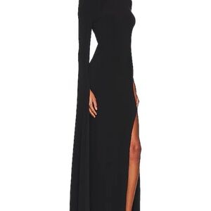 Norma Kamali Black Long Sleeve Dress